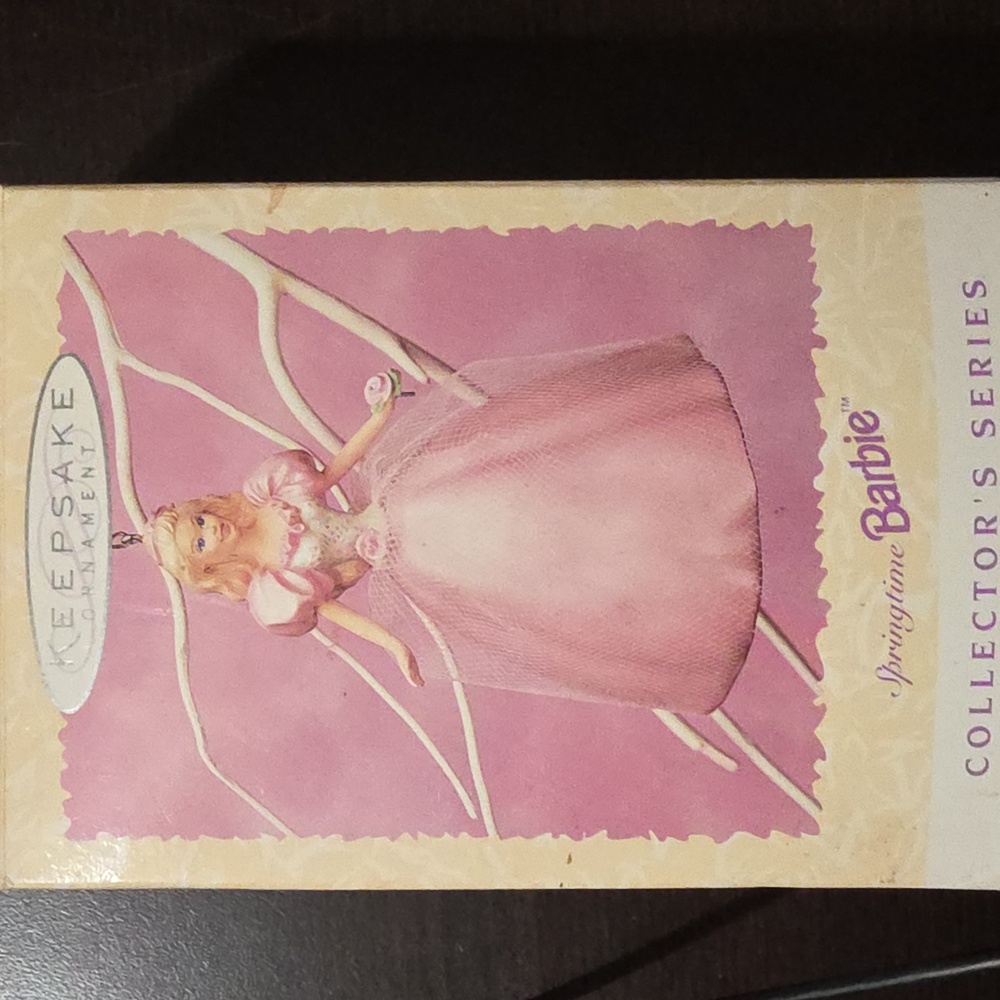 Vintage Hallmark Springtime Barbie Ornament 1996